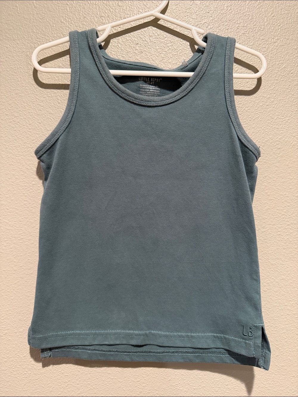 Little Bipsy Blue-Green Tank Top Size: 3-4T